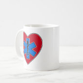 Mug Coeur d'EMT (Devant gauche)