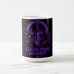 Mug Cœur d'Épée Violet – Nettoyez Votre Cœur
