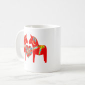 Mug Coeur des chevaux W de Dala de Suédois (Devant gauche)