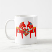 Mug Coeur des chevaux W de Dala de Suédois (Gauche)