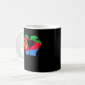 Mug Coeur des mains avec drapeau érythréen (Devant gauche)