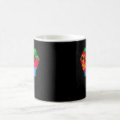 Mug Coeur des mains avec drapeau érythréen (Centre)