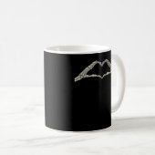 Mug Coeur des mains osseuses actif (Devant droit)