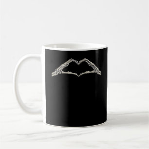 Mug Coeur des mains osseuses actif