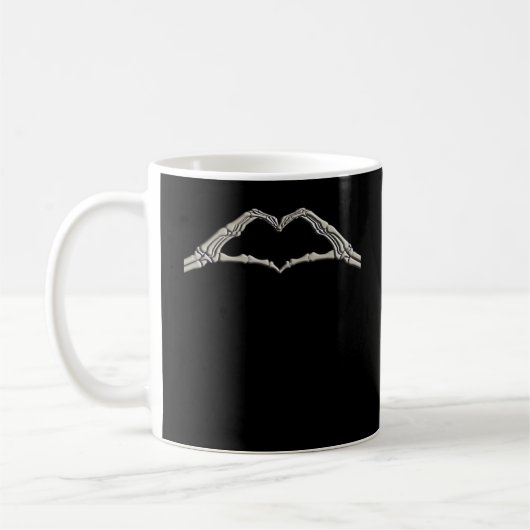 Mug Coeur des mains osseuses actif (Gauche)