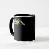 Mug Coeur des mains osseuses actif (Devant gauche)