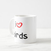 Mug coeur des oiseaux (Devant gauche)