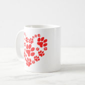 Mug Coeur des pattes (Devant gauche)