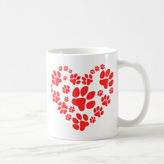 Mug Coeur des pattes (Droite)