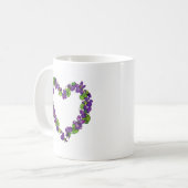 Mug Coeur des violettes (Devant gauche)