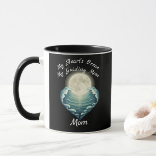 Mug Cœur d'océan guidant la lune maman