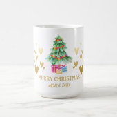 Mug Coeur d'or, Arbre de Noël, Présents (Centre)