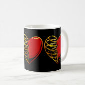 Mug Coeur d'or et fusion des cages (Devant droit)