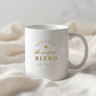 Mug Cœur d'Or Le Mélange Parfait Cadeau de Mariage pou