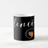 Mug Coeur Drapeau Valencien, Valence, Espagne (Centre)