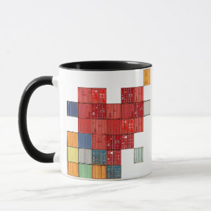 Mug Coeur du conteneur d'expédition