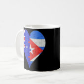 Mug Coeur du drapeau australien cubain (Devant gauche)