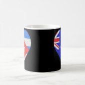 Mug Coeur du drapeau australien cubain (Centre)
