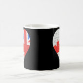 Mug Coeur du drapeau britannique canadien (Centre)
