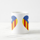 Mug Coeur du drapeau catalan (Centre)