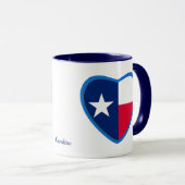 Mug Coeur du drapeau de l'État du Texas (Devant droit)