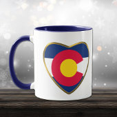 Mug Coeur du drapeau du Colorado