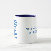 Mug Coeur du drapeau grec (Centre)