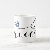 Mug Coeur du drapeau grec, Grèce (Centre)