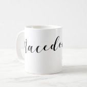 Mug Coeur du drapeau macédonien, Macédoine (Devant gauche)