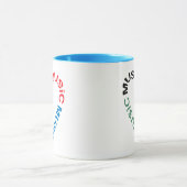 Mug Coeur du texte de musique (Centre)