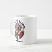 Mug Coeur d'un guerrier - Conception du symbole de la (Devant gauche)
