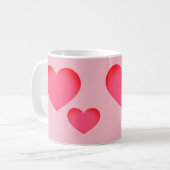 Mug Coeur Emoji Rose (Devant gauche)