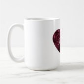 Mug Coeur Empreinte de léopard de Bourgogne (Gauche)