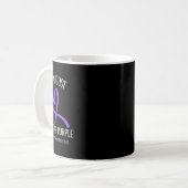 Mug Coeur En Août Nous Portons Une Sensibilisation À L (Devant gauche)