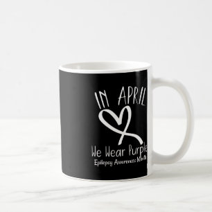 Mug Coeur En Avril Nous Portons Violet Epilepsie Sensi