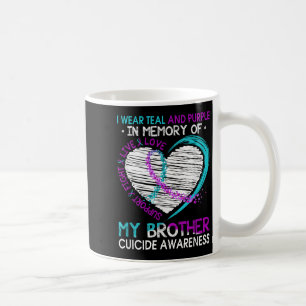 Mug Coeur En Mémoire De Mon Frère Sensibilisation Au S