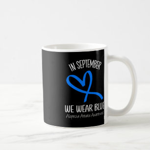 Mug Coeur En Septembre Nous Portons Bleu Alopecia Area