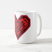 Mug Cœur entrelacé d'amour (Devant droit)