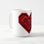 Mug Cœur entrelacé d'amour (Devant gauche)