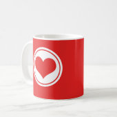 Mug Coeur Épais, Rouge (Devant gauche)