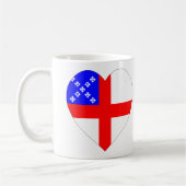 Mug Coeur épiscopal de drapeau (Gauche)
