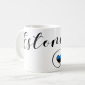 Mug Coeur Estonie Mug, Finn, Estonien (Devant gauche)