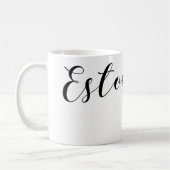 Mug Coeur Estonie Mug, Finn, Estonien (Gauche)