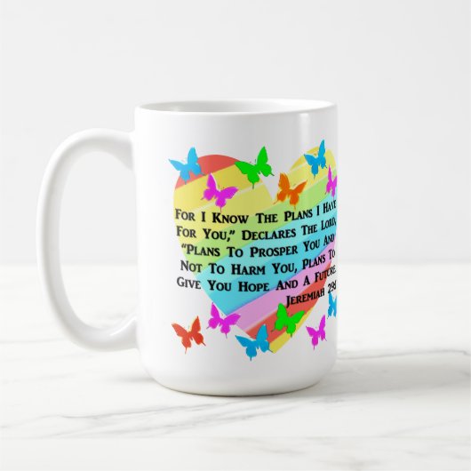 MUG COEUR ET COEUR JEREMIAH 29:11 (Gauche)