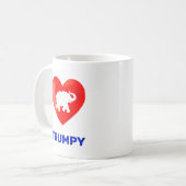 Mug Coeur et éléphant Trumpy modifiable (Devant gauche)