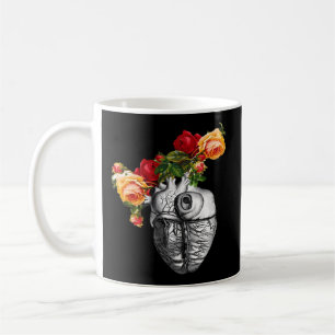 Mug Coeur Et Fleurs Anatomiques Montrent Votre Amour