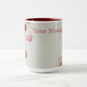 Mug Coeur et Rose personnalisés (Centre)