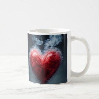 Mug coeur fait de fumée