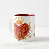 Mug Coeur Filigree Crown (Devant gauche)