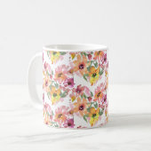 Mug Coeur Fleur, Fleur, Botanique Fleur sauvage (Devant gauche)